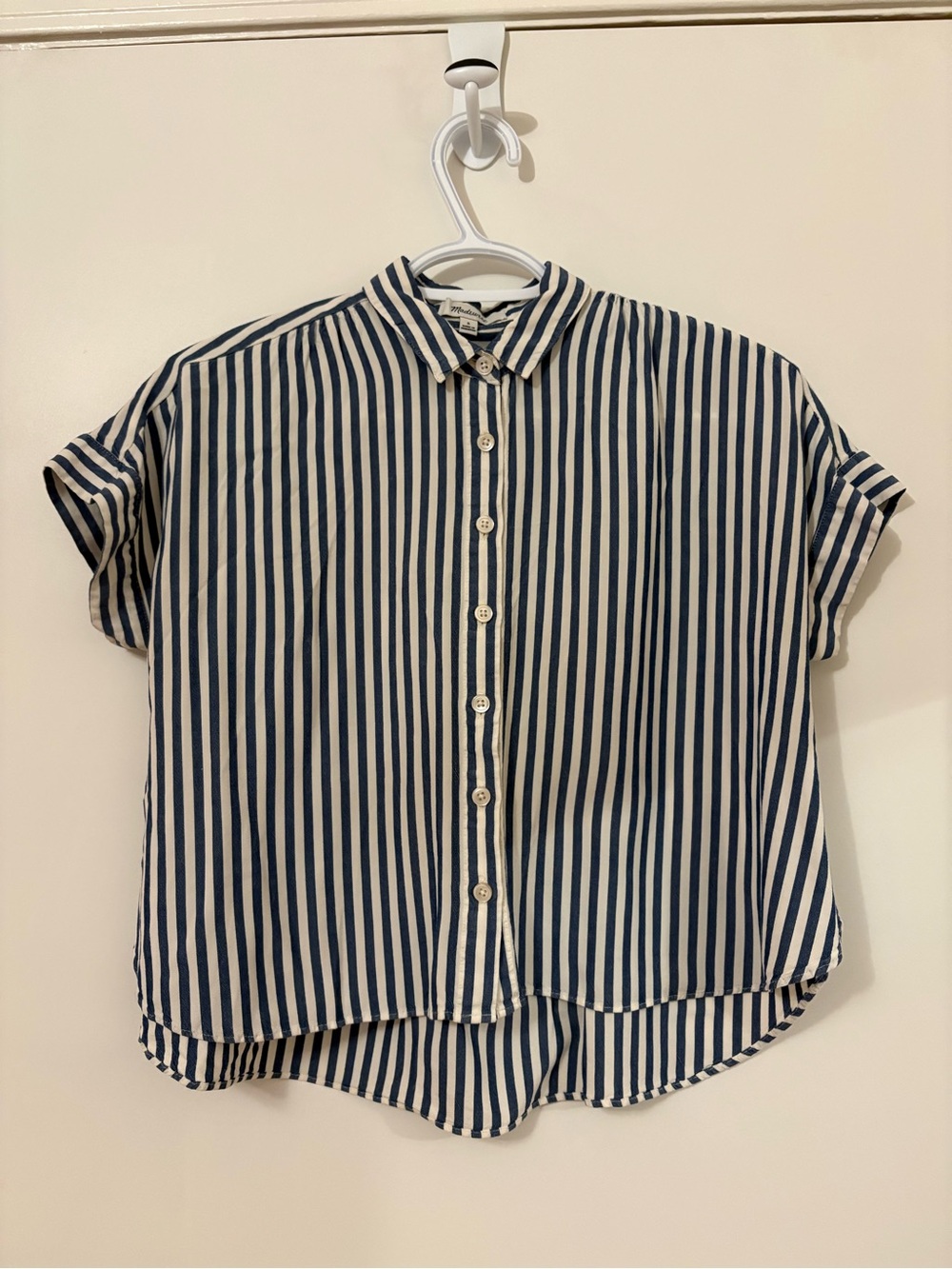 Madewell cropped button down